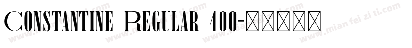 Constantine Regular 400字体转换